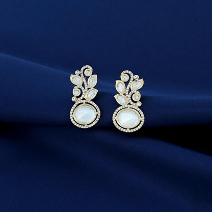 Leafy Kundan Earring