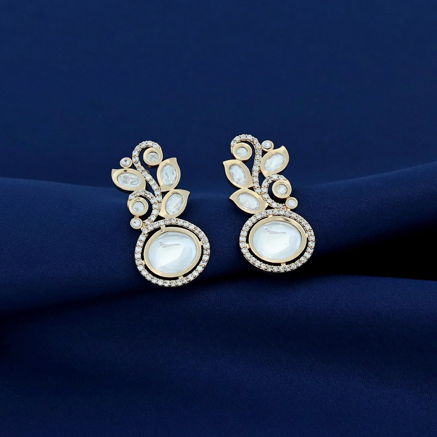 Leafy Kundan Earring