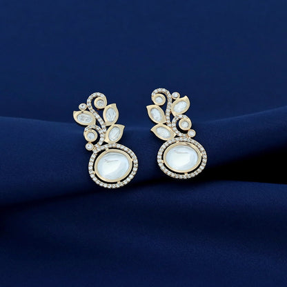 Leafy Kundan Earring