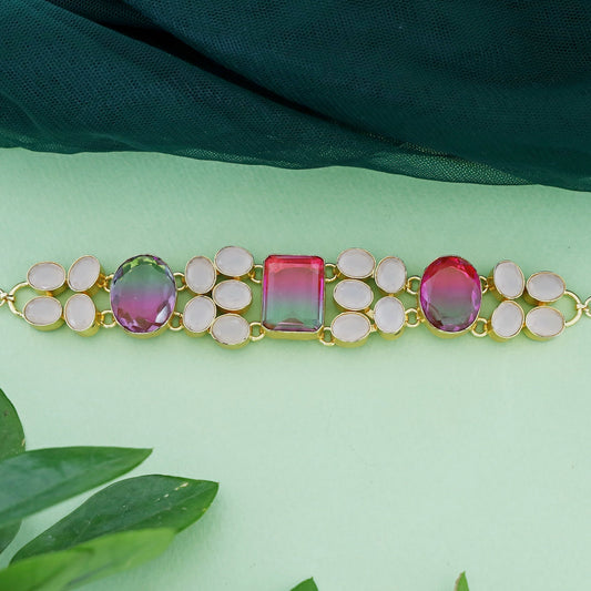 Color-blocked Choker