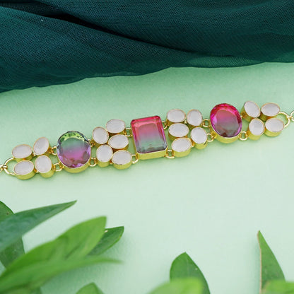 Color-blocked Choker