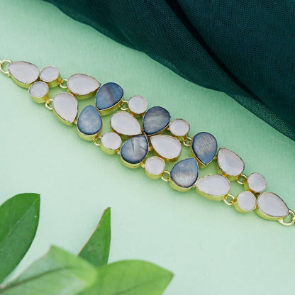 Blue and white Choker