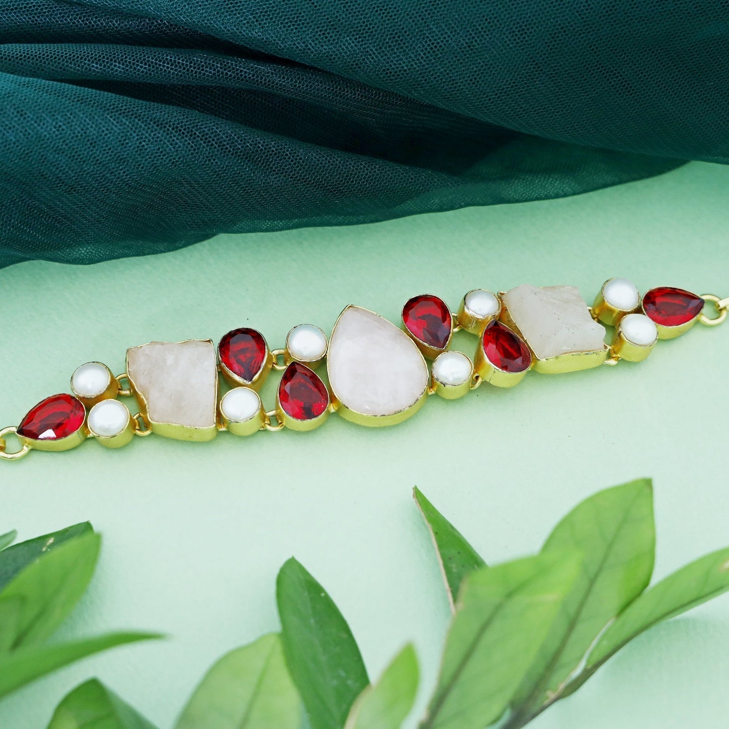 Red and White Choker