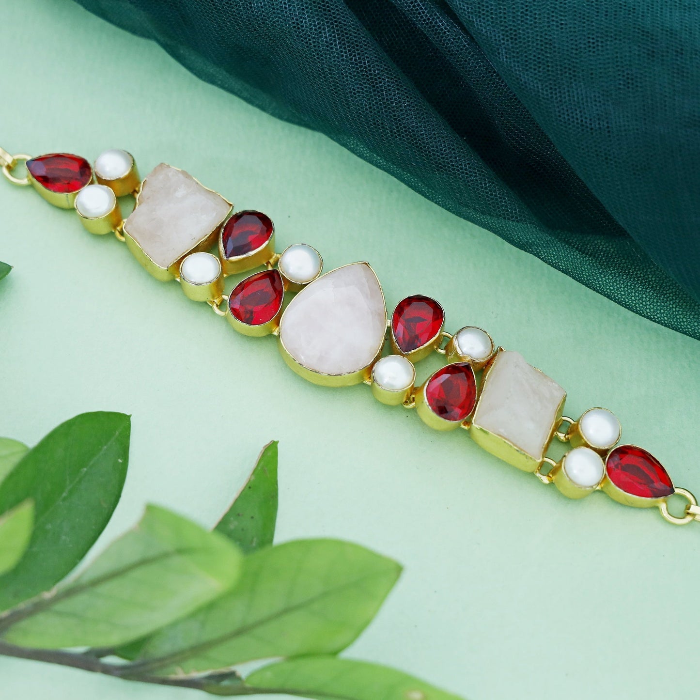 Red and White Choker